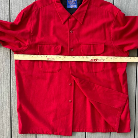 Pendleton Red Men's XL 100% Wool Shirt - Picture 3 of 5